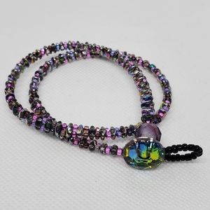 Purple Bracelet - Double Wrap
